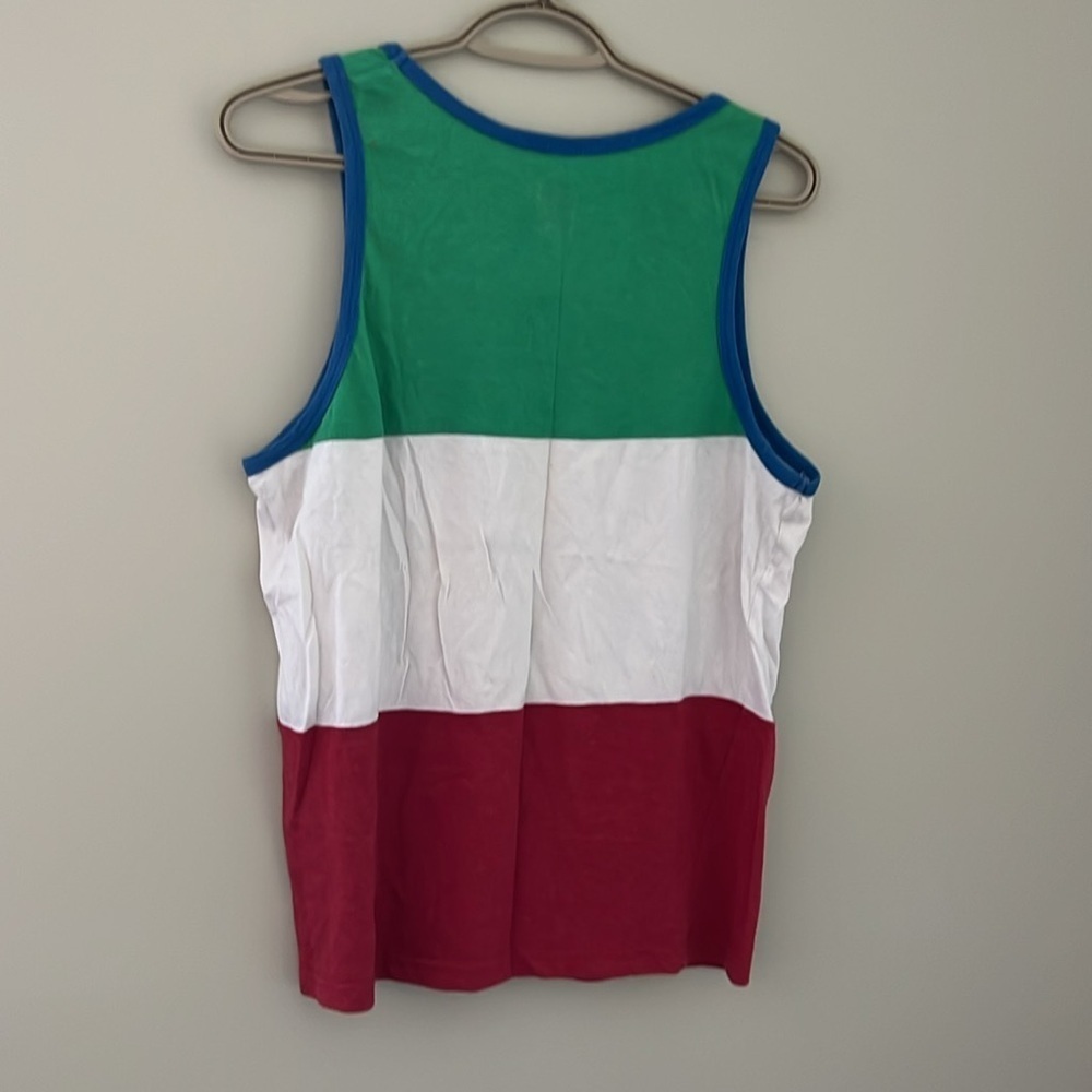 Italy Flag Graphic Tank Top Mens Small Sleeveless Shirt - Picture 2 of 3